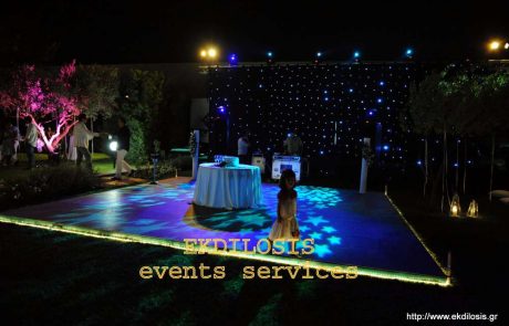 φωτισμός πίστας χορού σε εκδήλωση Θεσσαλονίκη ekdilosis event production