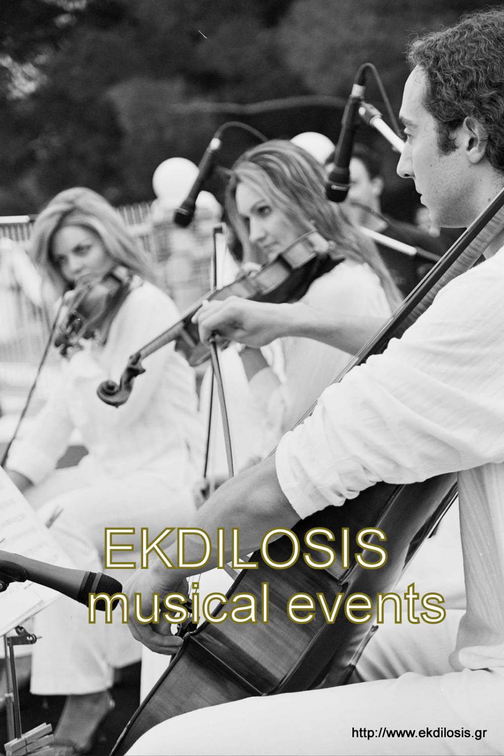 ορχήστρα με βιολιά για γάμους, πάρτι & εκδηλώσεις Ekdilosis event production