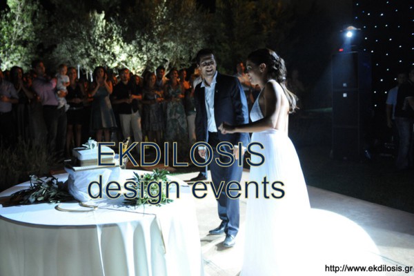 φωτισμός εκδηλώσεων & δεξίωσης γάμου της Ekdilosis event production