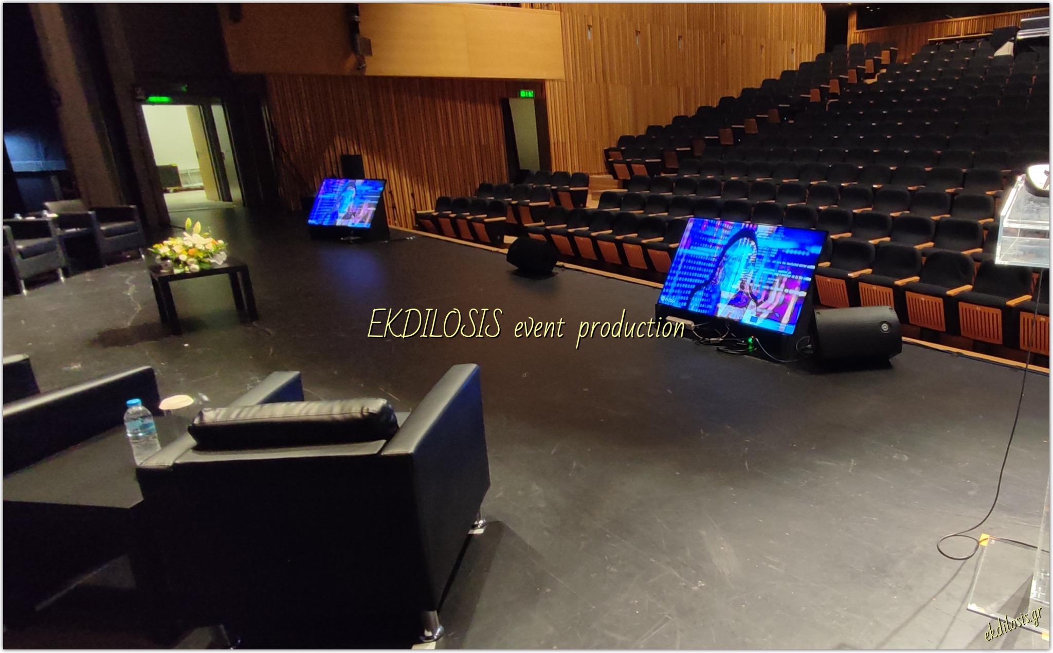 τηλεοράσεις και εξοπλισμός εκδηλώσεων της EKDILOSIS event production